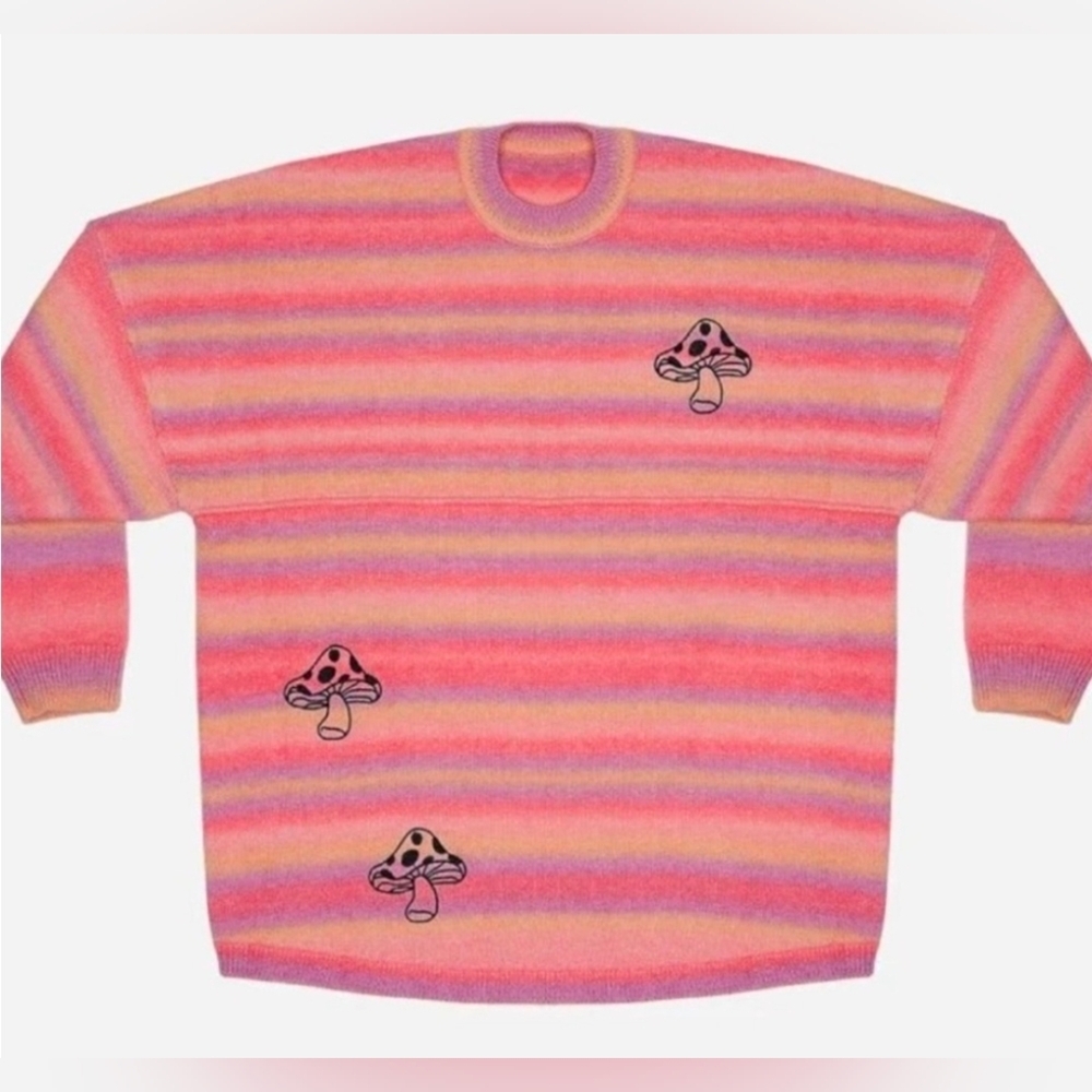 Mushroom Embroidered Sweater